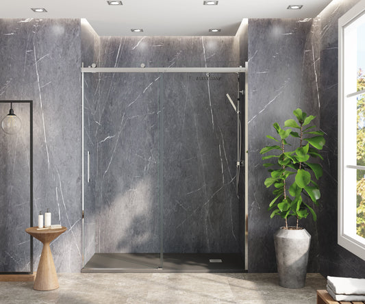 Transform Your Bathroom with a Transparent Shower Door: Harness Natural Light and Create a Sense of Space